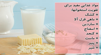 مواد غذایی مفید برای تقویت استخوانها مواد غذایی مفید برای تقویت استخوانها